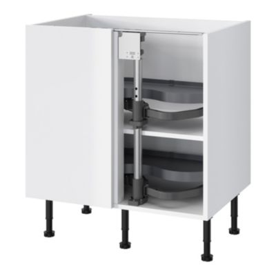 Rangement coulissant d'angle pour meuble de cuisine GoodHome Pebre 80 cm, gauche