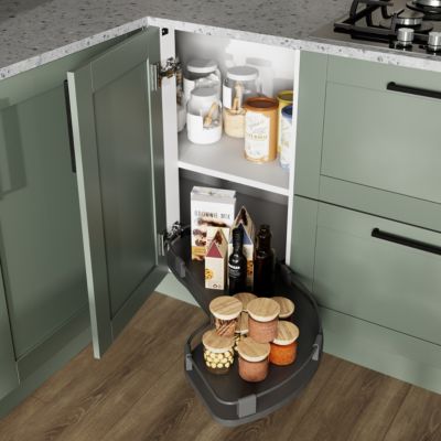 Rangement coulissant d'angle pour meuble de cuisine GoodHome Pebre 80 cm