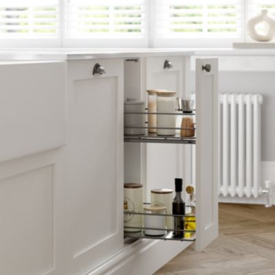 Rangement coulissant pour meuble de cuisine GoodHome Pebre 30 cm, 2 niveaux