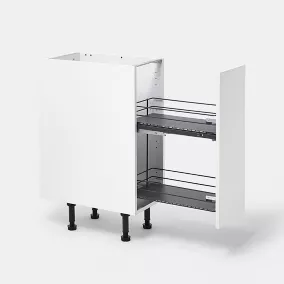Rangement coulissant pour meuble de cuisine GoodHome Pebre 30 cm, 2 niveaux