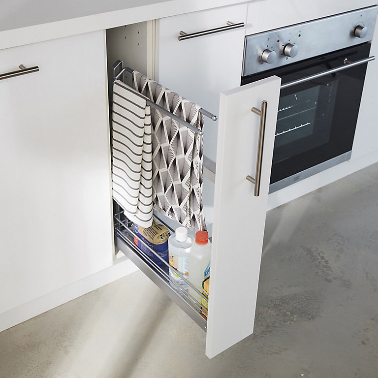 Deinbe Acier Inoxydable Over-The-Rack Cabinet de Cuisine Torchon Porte-Bar de tiroir 