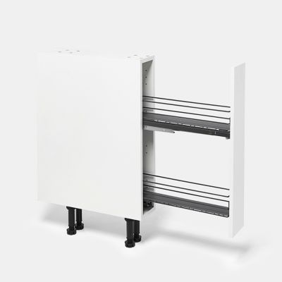 Rangement épices coulissant pour meuble de cuisine GoodHome Pebre 15 cm, 2 niveaux