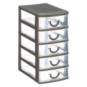 Rangement tour plastique 5 tiroirs Petit modèle - 5Five