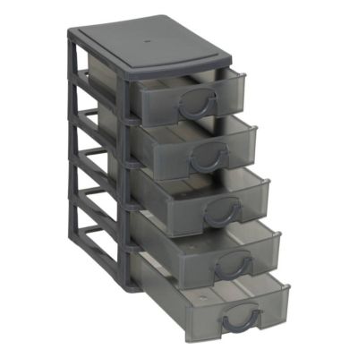 Rangement tour plastique 5 tiroirs Petit modèle - 5Five
