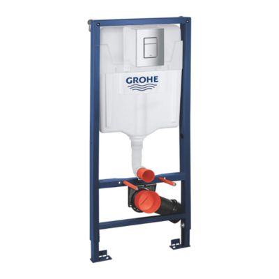 Rapid SL Pack WC bâti-support + WC suspendu sans bride avec abattant SoftClose Ceramia + plaque (GRRCE14WT01-FR)