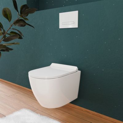 Rapid SL Pack WC bâti-support + WC suspendu sans bride Ceramia avec ...