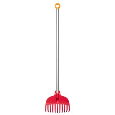 Râteau à feuille MyFirstFiskars pour enfant Fiskars - Manche aluminium - Dents en plastique
