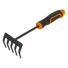Rateau à main Magnusson en acier carbone et plastique