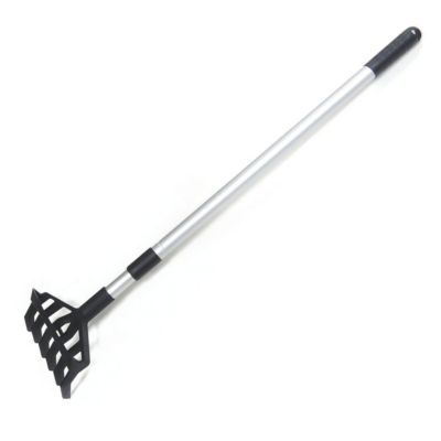 Rateau de jardin Desherbeur manuel Manche téléscopique 91-146cm - Râteau de Désherbage jardin 6 dents Allées Potager KZ GARDEN