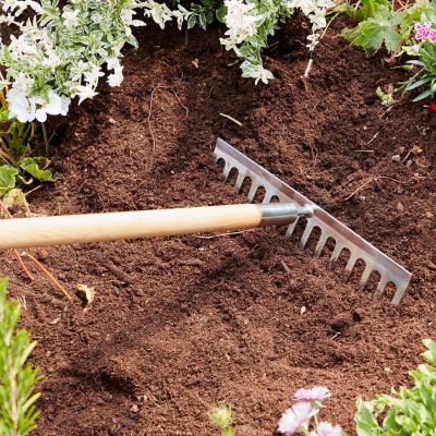 Rateau Durum GoodHome 150 x 35 cm en acier inoxydable