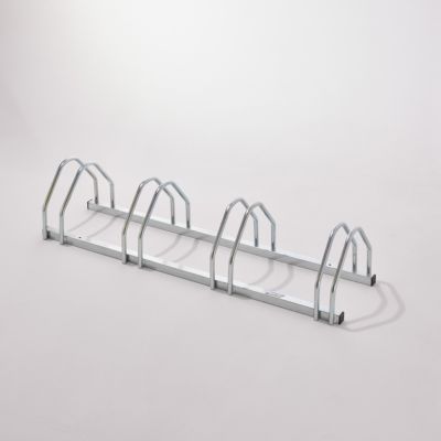 Mottez B131V4EX Râtelier De Sol 4 Vélos – Range-Vélos Compact Gain De Place, Passage Roues 35-55 Mm, Acier Zingué Robuste