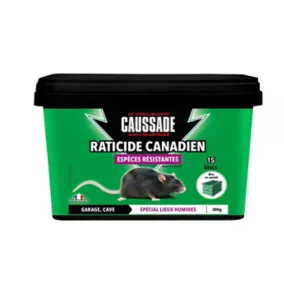 Raticide Canadien espèces résistantes Caussade 300g