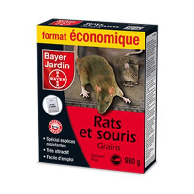 Rats et souris grains concassés 980g