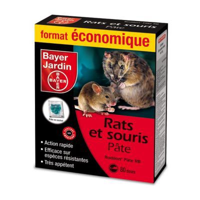 Rats & Souris – Appât sur pâte – Espèces résistantes