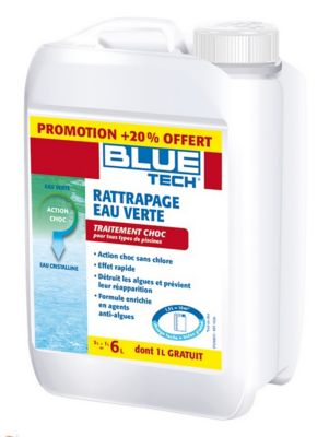 Rattrapage eau verte Blue tech 5L + 20% offert