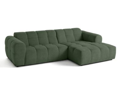 Ray - canapé d'angle droit - 4 places - en tissu texturé - Lisa Design