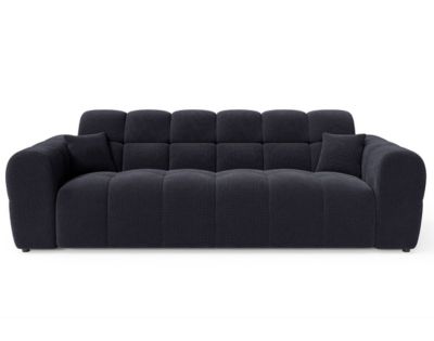 Ray - canapé droit 3 places en tissu texturé - Lisa Design