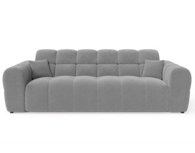 Ray - canapé droit 3 places en tissu texturé - Lisa Design