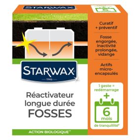 Réactivateur biologique fosses septiques Starwax 500g