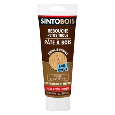 Rebouche petit trous pâte à bois Sintobois chêne moyen 250g