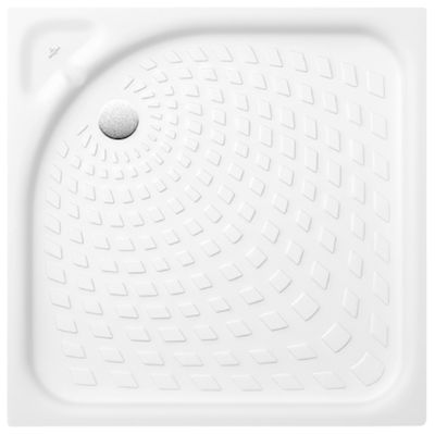 Receveur 80 x 80 VILLEROY ET BOCH O Novo ceramique carré blanc angle