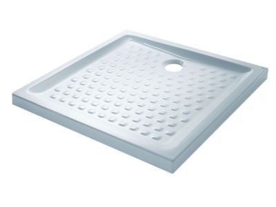 Receveur à poser extra-plat céramique blanche Villeroy & Boch Collection 90 x 90 cm