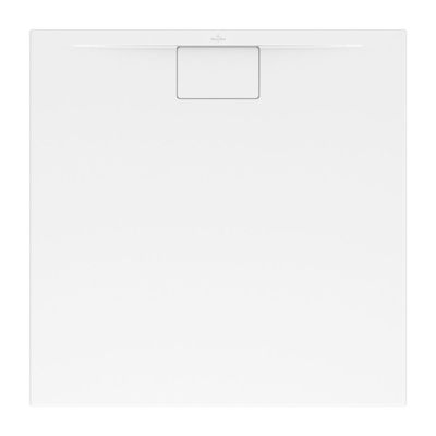 Receveur antidérapant 80 x 80 VILLEROY ET BOCH Architectura Metalrim acrylique carré gris