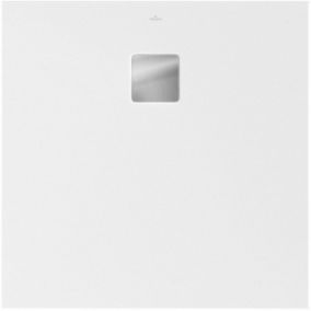 Receveur de douche 100 x 100 cm en acrylique, blanc mat, Villeroy & Boch Exklusive
