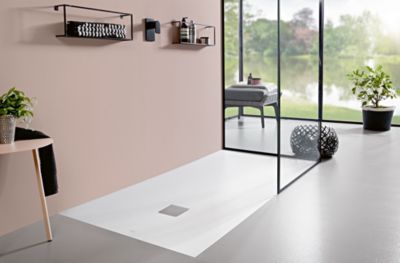 Receveur de douche 100 x 140 cm en acrylique, anthracite mat, Villeroy & Boch Exklusive