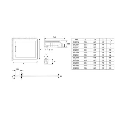 Receveur de douche 100 x 80 JACOB DELAFON Flight Pure rectangle blanc