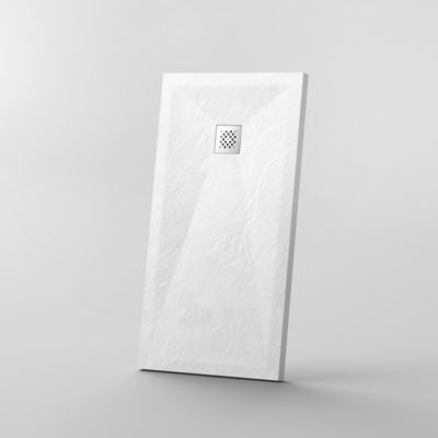 Receveur de Douche 100x80 Rectangle - Composite Blanc - Nazca