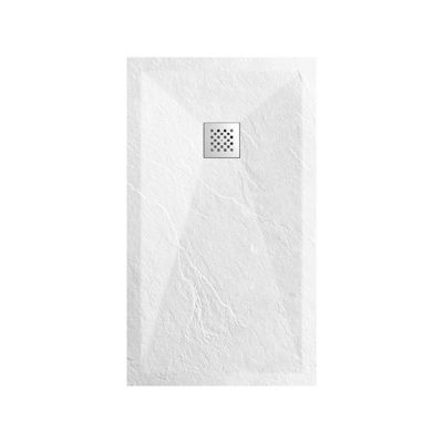 Receveur de Douche 100x80 Rectangle - Composite Blanc - Nazca