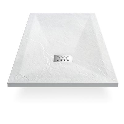Receveur de Douche 100x80 Rectangle - Composite Blanc - Nazca