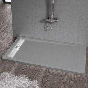 Receveur de douche 70 x 100 cm extra plat ELITE en resine surface ardoisee beton