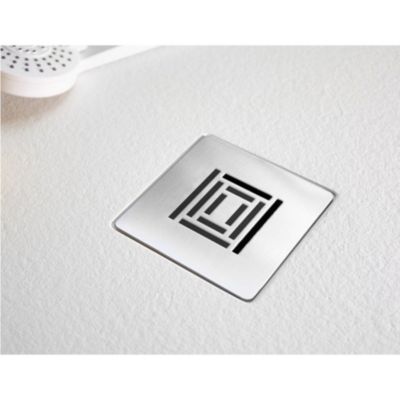 Receveur de douche 70 x 140 cm extra plat LOGIC surface ardoisee rectangulaire blanc