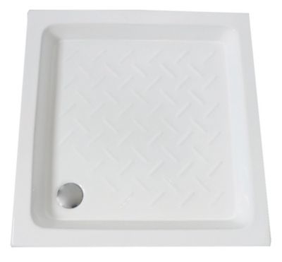 Receveur de douche 70 x 70 x 10 cm, blanc brillant, Ondée Cera