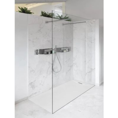 Receveur de Douche 75X170 cm Moka RAL 1019 Ligne Vulcano PLUS En Résine et Poudre de Marbre avec grille en RÉSINE DE MARBRE
