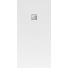 Receveur de douche 80 x 100 cm en acrylique, blanc texturé, Villeroy & Boch Exklusive