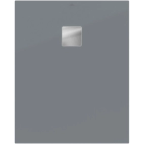 Receveur de douche 80 x 100 cm en acrylique, gris mat, Villeroy & Boch Exklusive