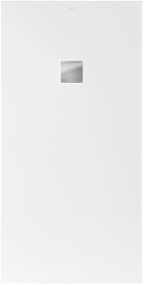 Receveur de douche 80 x 120 cm en acrylique, blanc texturé, Villeroy & Boch Exklusive