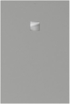 Receveur de douche 80 x 120 cm en acrylique, gris texturé, Villeroy & Boch Exklusive