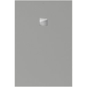 Receveur de douche 80 x 120 cm en acrylique, gris texturé, Villeroy & Boch Exklusive