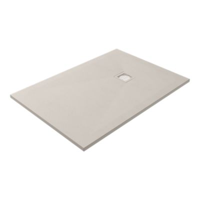 Receveur de douche 80 x 120 cm en résine cachemire GoodHome Douro