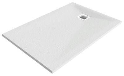 Receveur de douche 80 x 140 cm, résine, blanc, Douro GoodHome