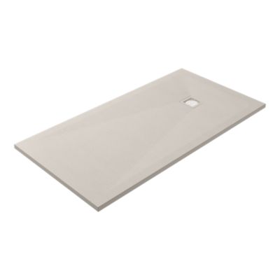 Receveur de douche 80 x 160 cm en résine cachemire GoodHome Douro
