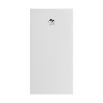 Receveur de douche 80 x 160 cm, recoupable, blanc, Allibert Karbon