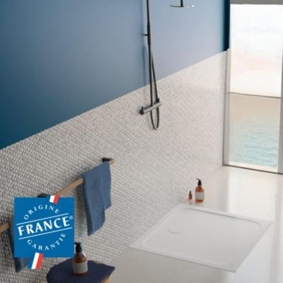 Receveur de douche 80 x 80 cm en céramique, blanc, Villeroy & Boch Slim