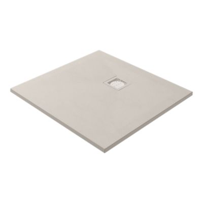 Receveur de douche 80 x 80 cm en résine cachemire GoodHome Douro