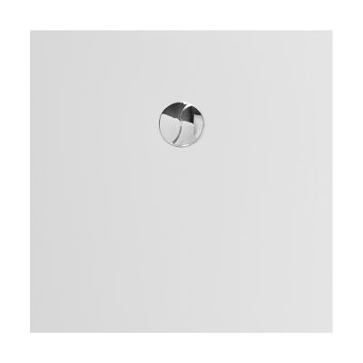 Receveur de douche 80 x 80 cm, recoupable, blanc, Allibert Karbon