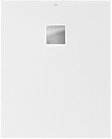 Receveur de douche 80 x 90 cm en acrylique, blanc mat, Villeroy & Boch Exklusive